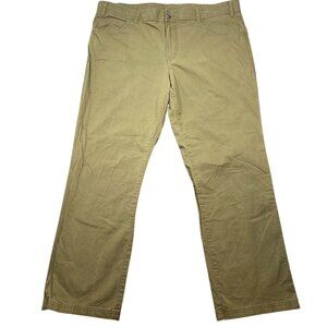Columbia Mens Khaki Olive Green Cotton Blend Relaxed Fit Pants Size 40W X 30L